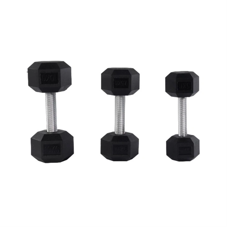 Rubber Encased Hex Dumbbell Wholesale